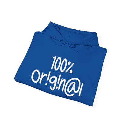 "100% Or!g!n@l" - Unisex Heavy Blend™ Hooded Sweatshirt - Creatively Designed Shop