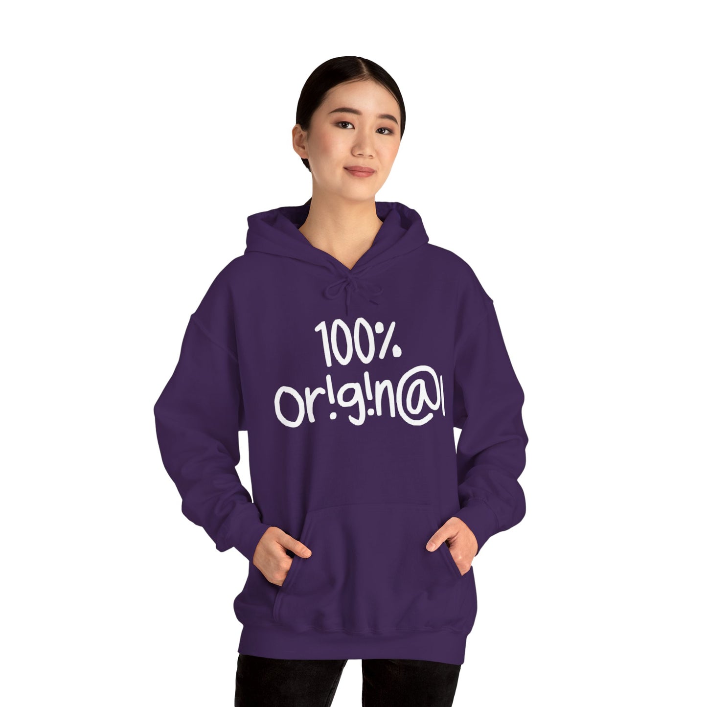 "100% Or!g!n@l" - Unisex Heavy Blend™ Hooded Sweatshirt