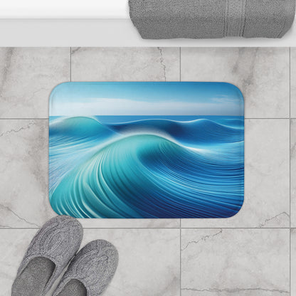 Shades of Blue Waves - Bath Mat