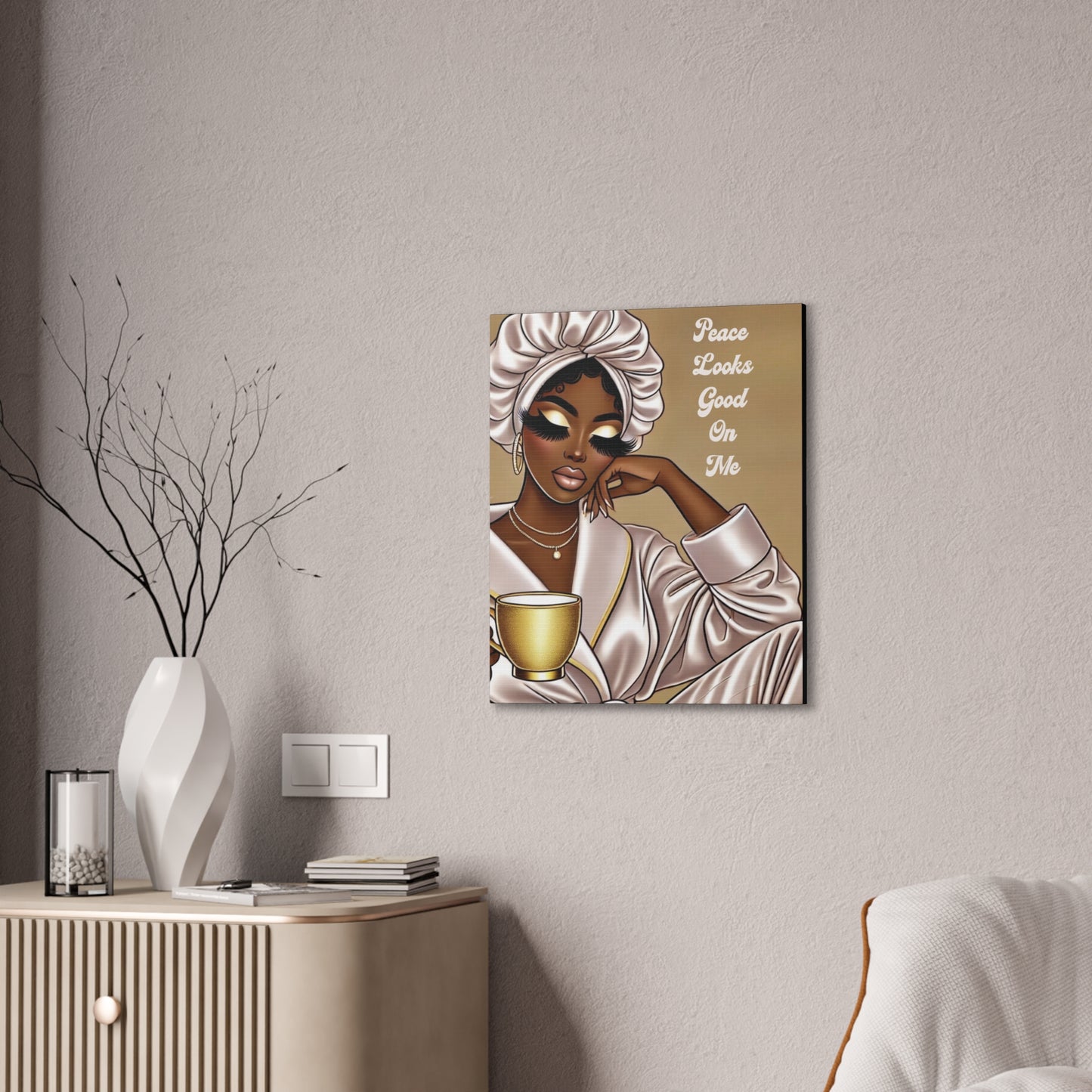 Peace Looks Good On Me - Canvas Art