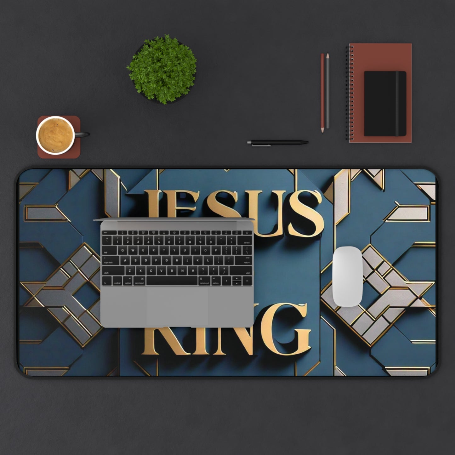 "Jesus is King" - Desk Mat