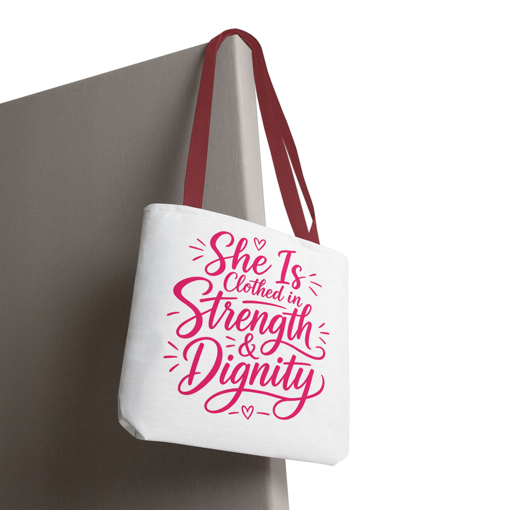 She Is Clothed in Strength & Dignity - Tote Bag