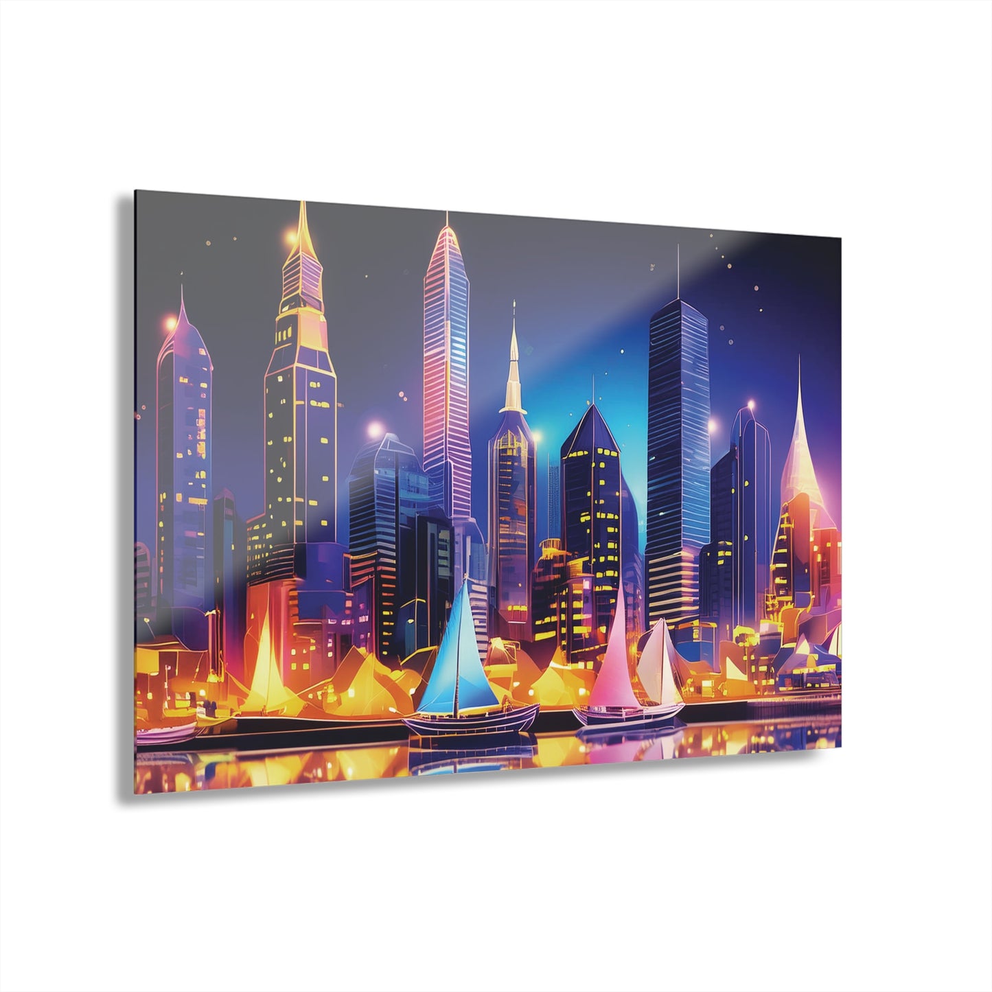 Beautiful City - Acrylic Prints (French Cleat Hanging)