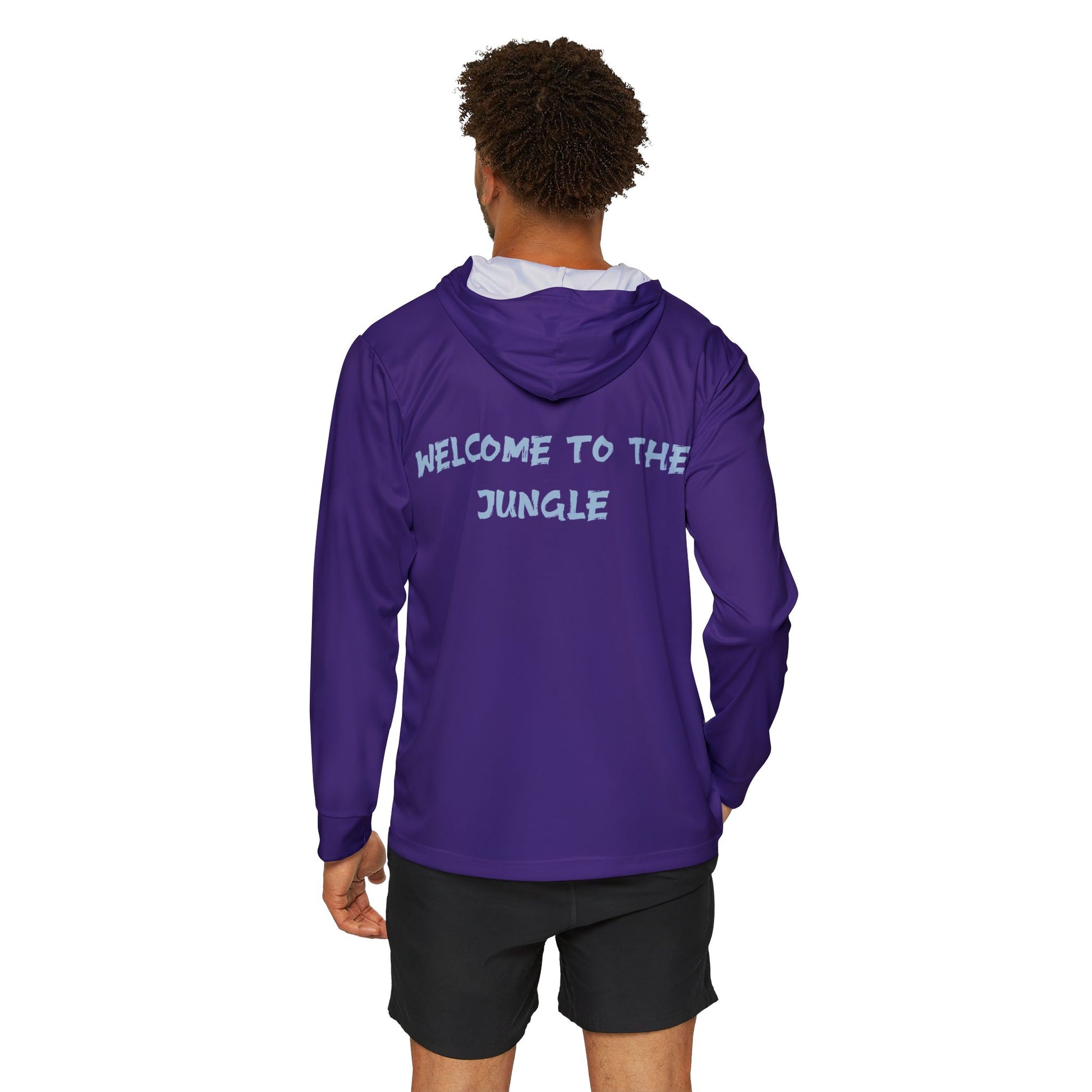 Georgia Gorillas (Purple) - Men's Sports Warmup Hoodie (AOP) - Creatively Designed Shop