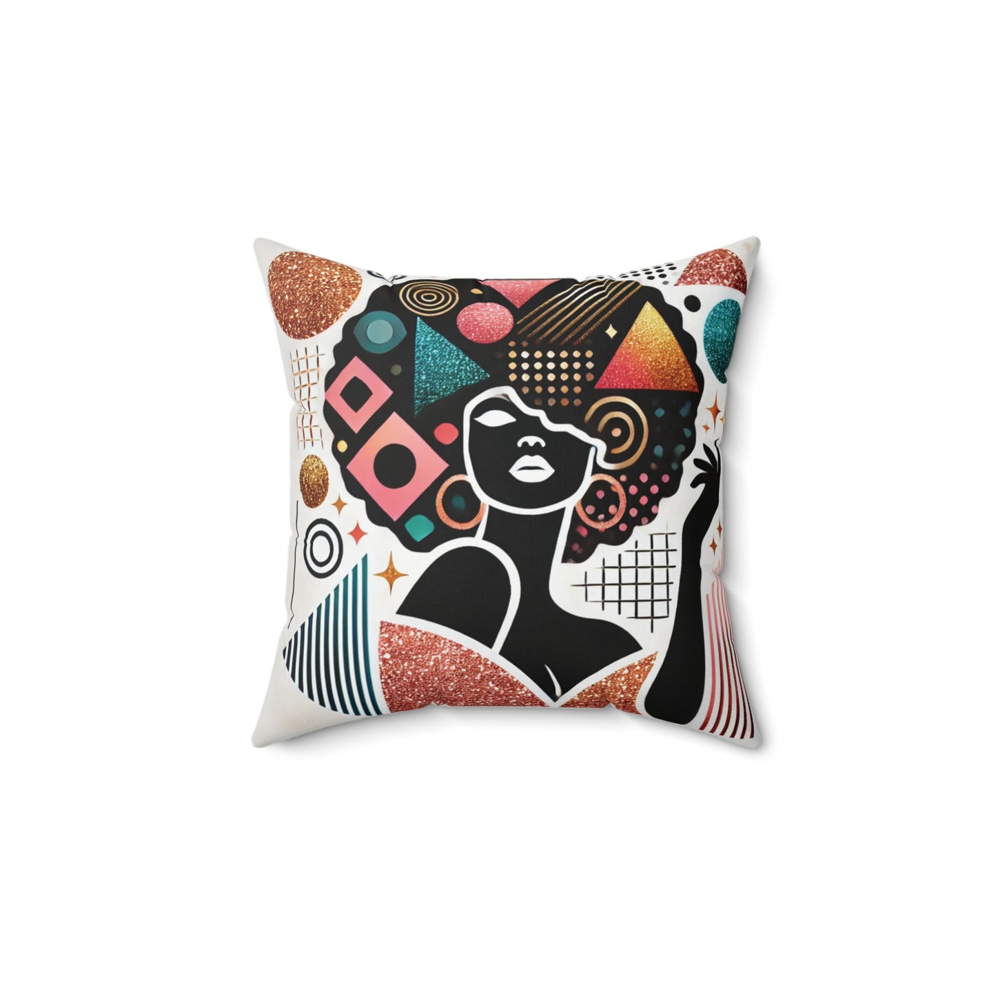 Crowned in Confidence – Square Pillow