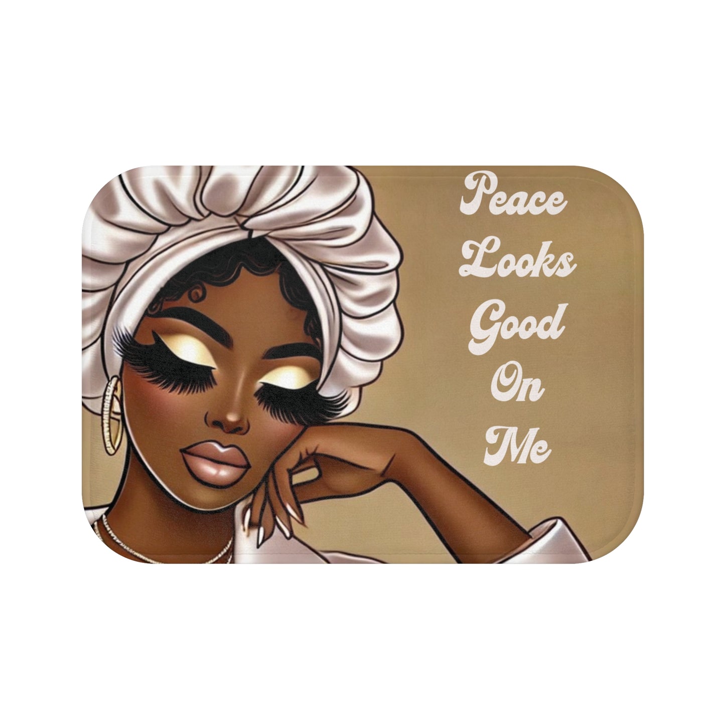 Peace Looks Good On Me - Bath Mat