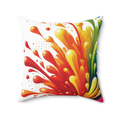 Color Splash - Spun Polyester Square Pillow