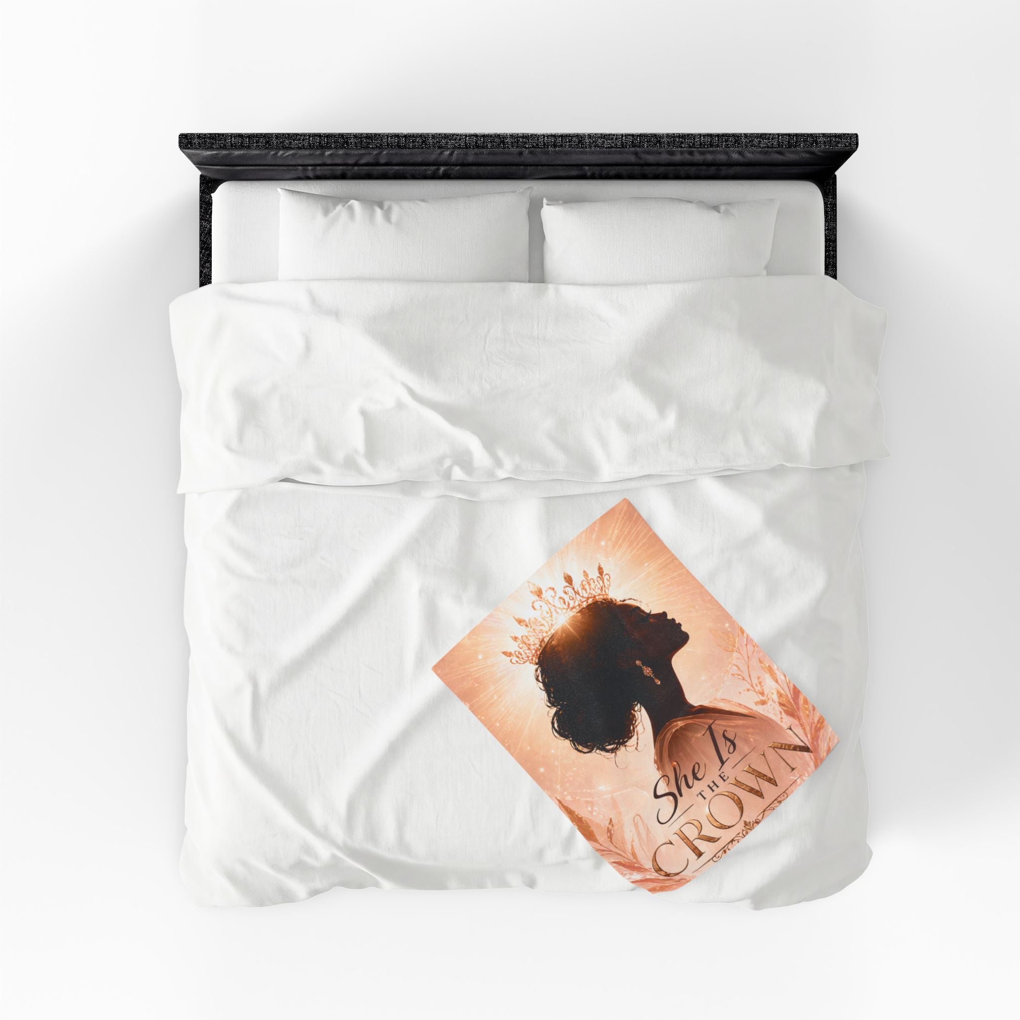 She Is the Crown - Velveteen Plush Blanket