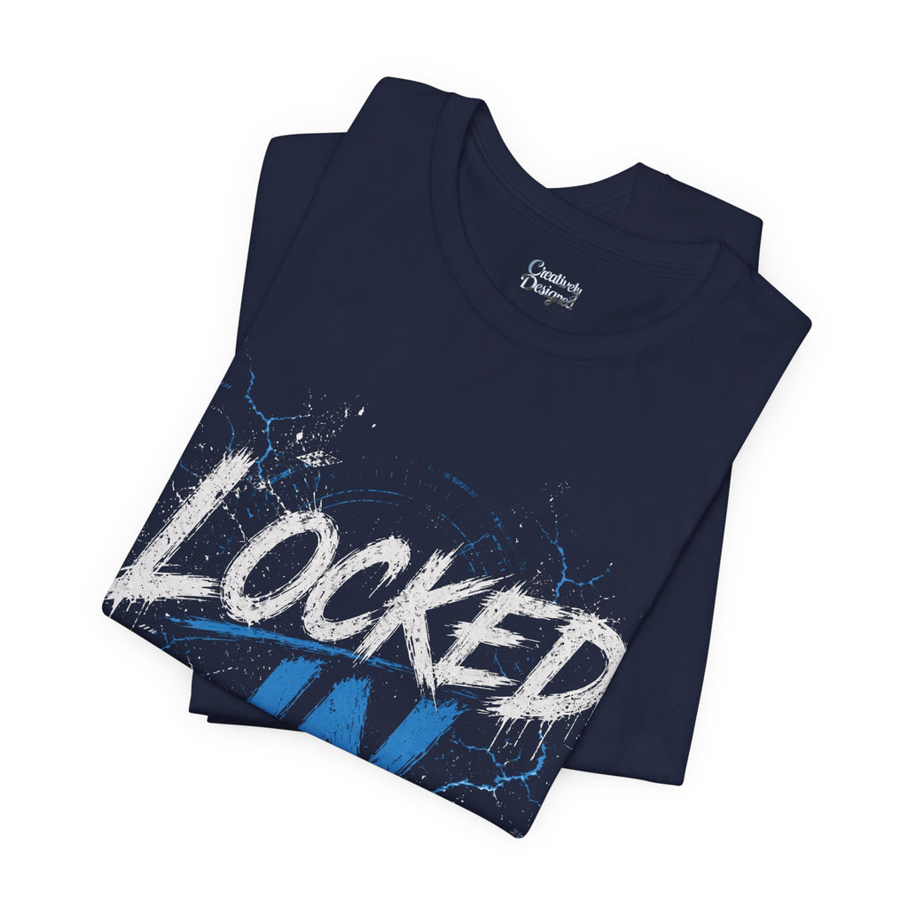 Locked In (Blue) - Jersey Short Sleeve Tee