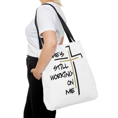 He's Still Working On Me - Tote Bag (AOP)