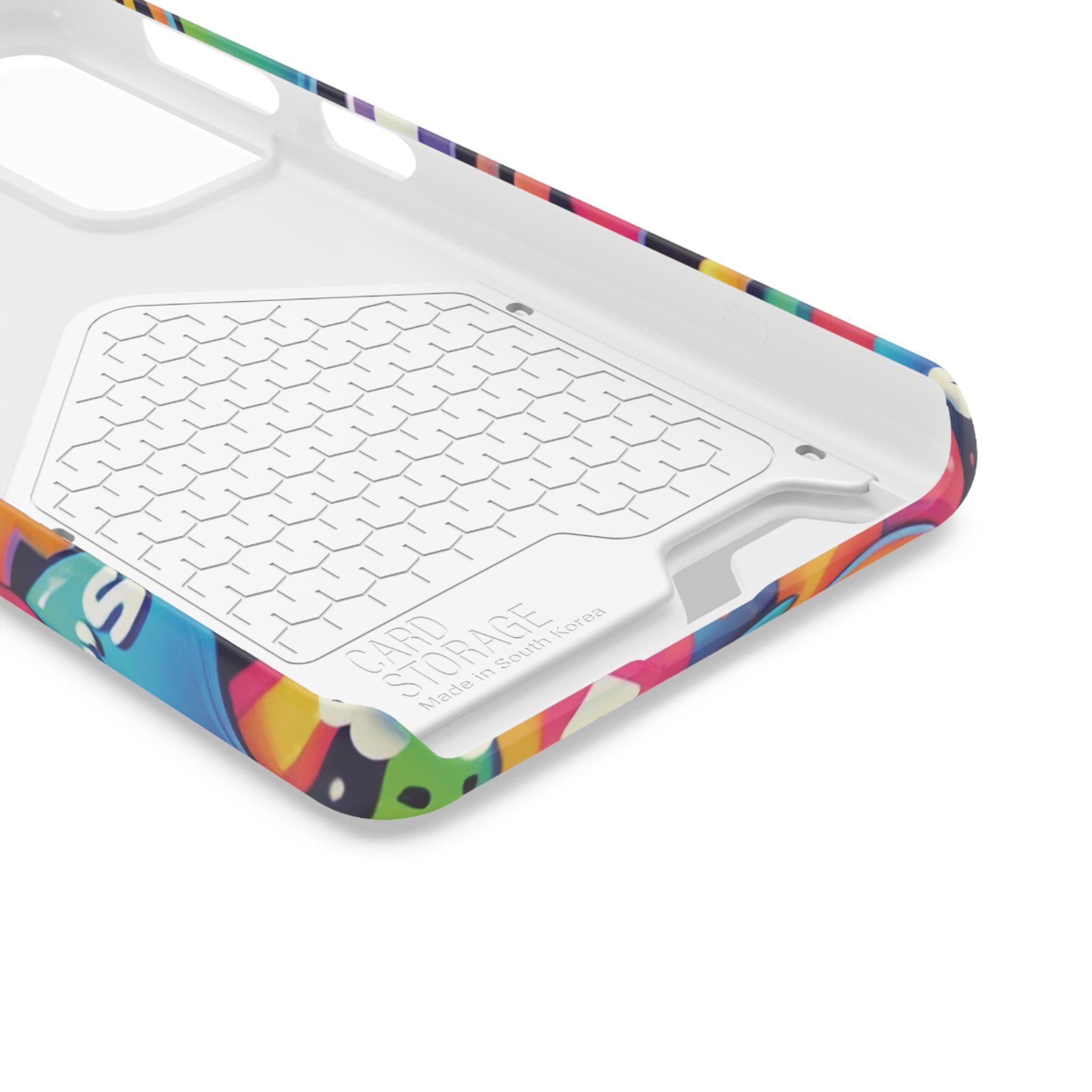 "Text Bubbles" - Phone Case With Card Holder