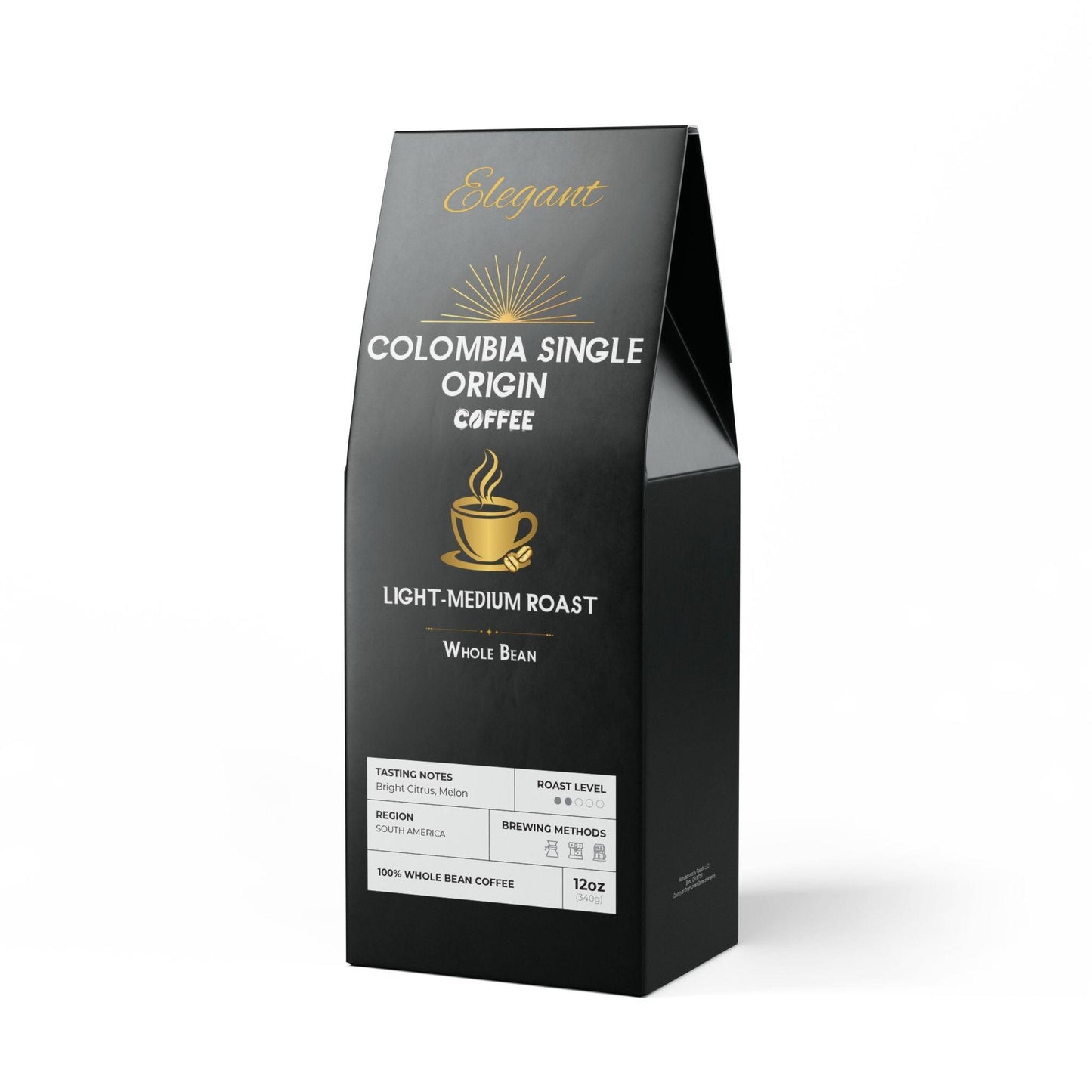Elegant Colombia Single Origin Coffee (Light-Medium Roast) - Creatively Designed Shop