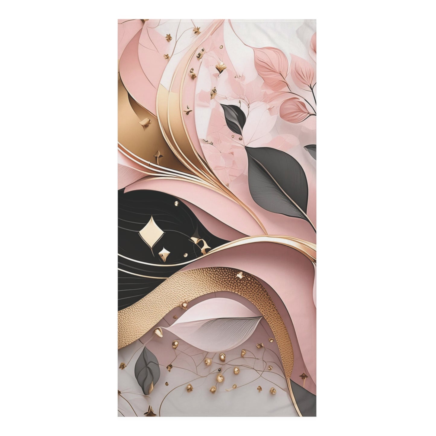 Pink Elegant Abstract - Mink-Cotton Towel