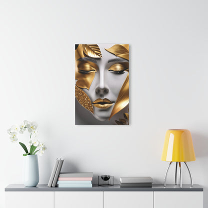 Gold Abstract - Acrylic Prints (French Cleat Hanging)