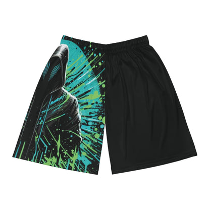 Mystery in Splatter - Basketball Shorts (AOP)