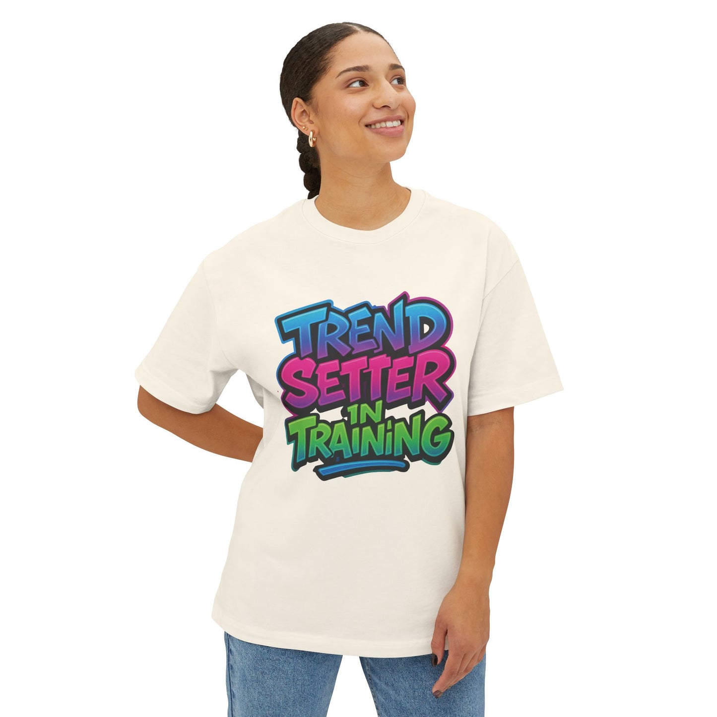 Trend Setter In Training - Unisex Oversized Boxy Tee
