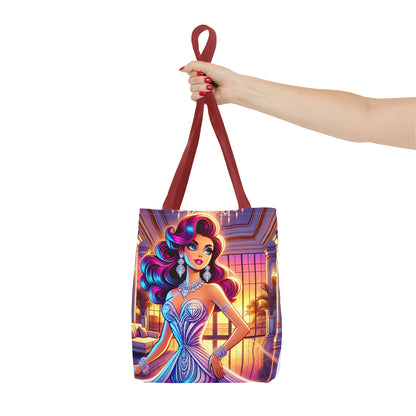 "Elegance Suits Me" (Purple) - Tote Bag (AOP)