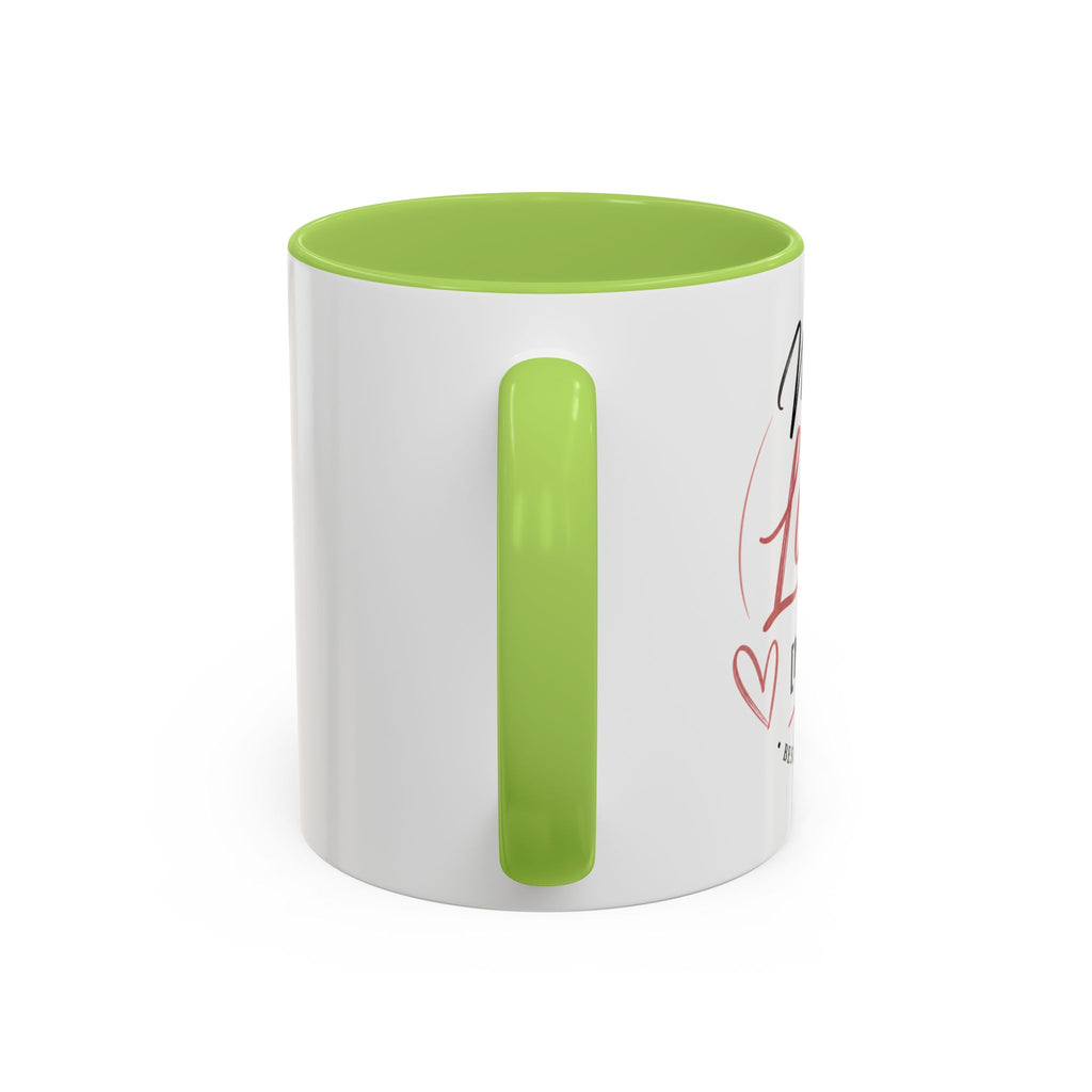 💖 Made With Love For [Name] – Best Mom. Always. - Personalized Accent Coffee Mug