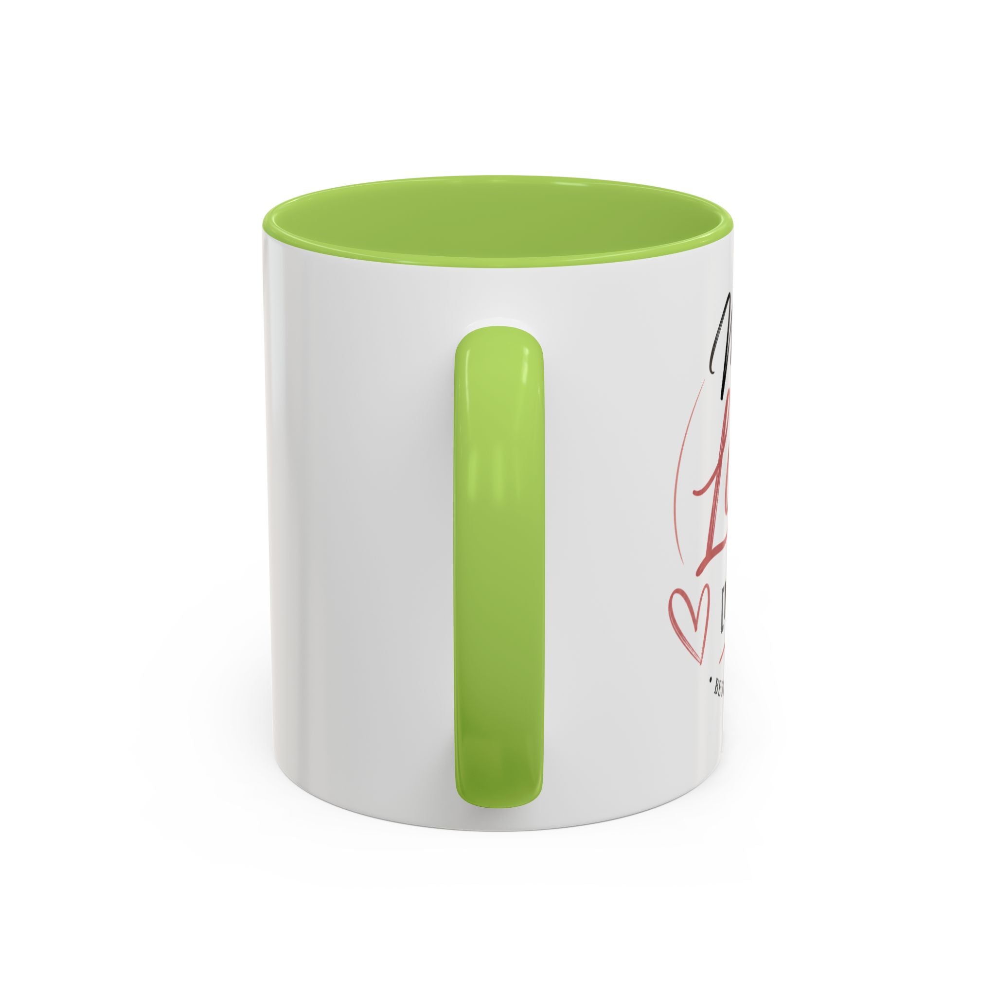 💖 Made With Love For [Name] – Best Mom. Always. - Personalized Accent Coffee Mug