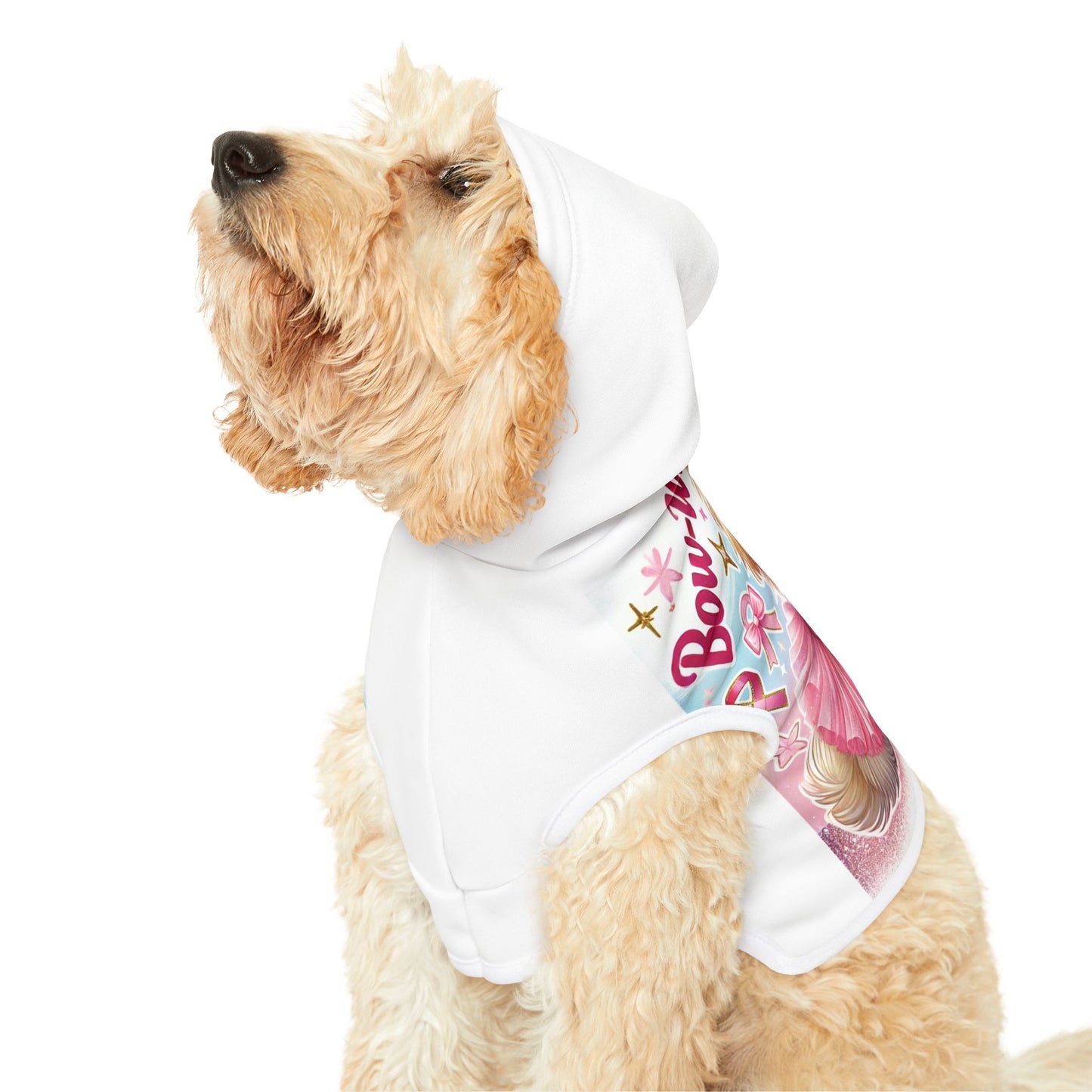 Bow Wow in Pink - Pet Hoodie