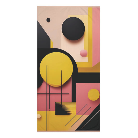 Bold Abstract - Mink-Cotton Towel