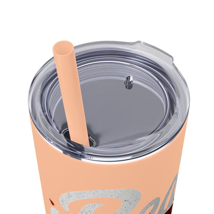 Beauty Speaks - Skinny Tumbler with Straw, 20oz - Creatively Designed Shop