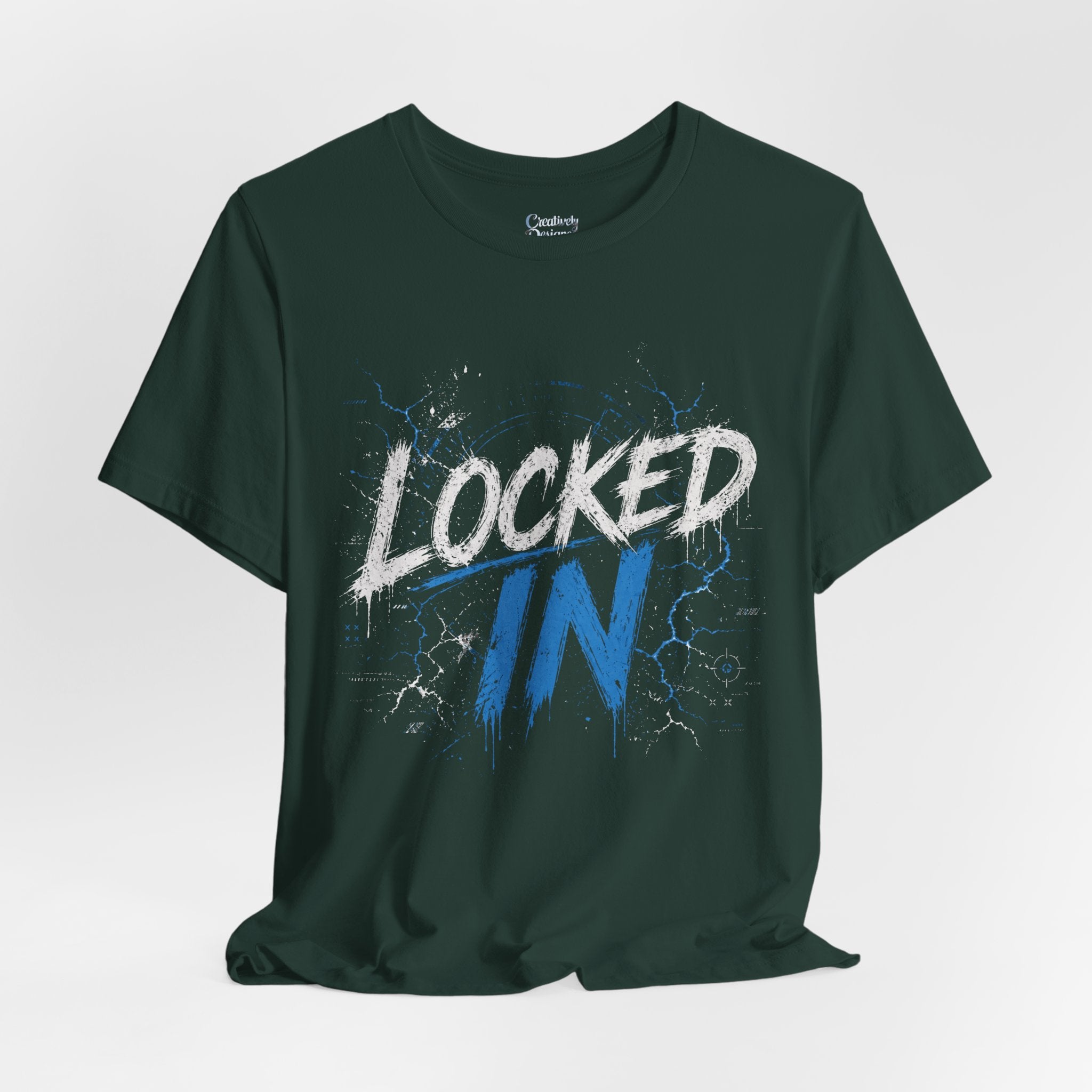 Locked In (Blue) - Jersey Short Sleeve Tee