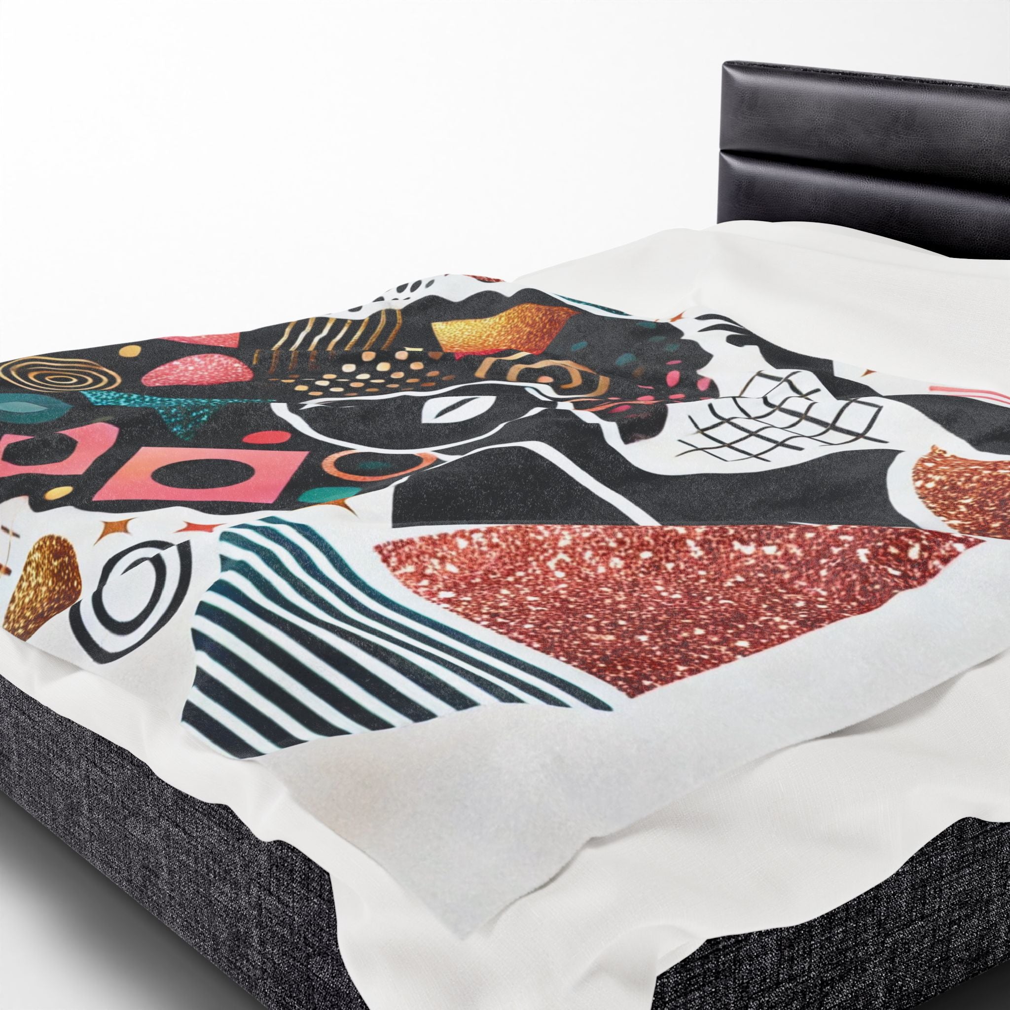 Crowned in Confidence – Plush Velveteen Blanket