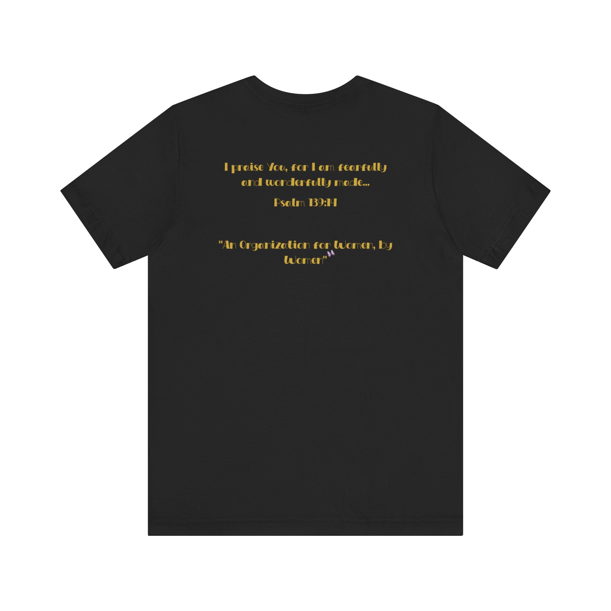 Sisters Empowering Sisters – Crown & Butterfly - Unisex Jersey Short Sleeve Tee
