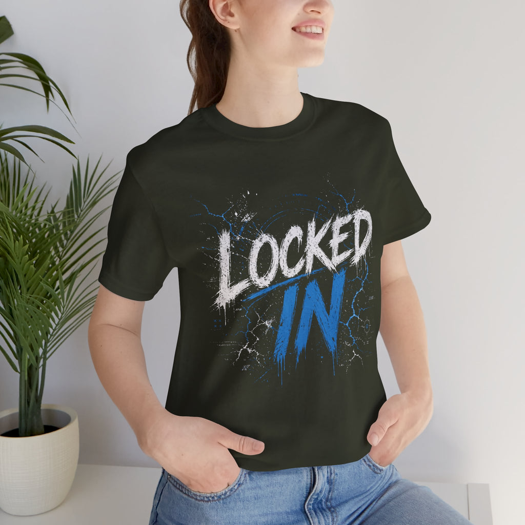 Locked In (Blue) - Jersey Short Sleeve Tee