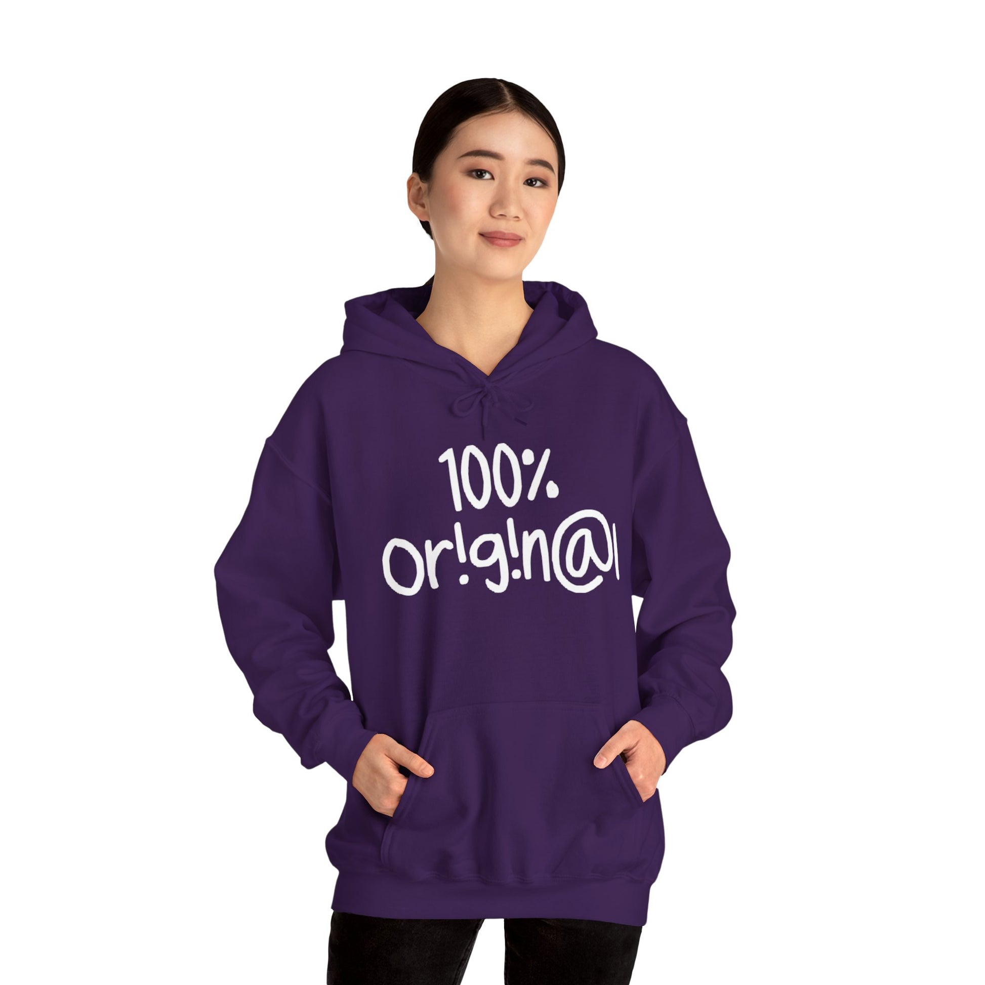 "100% Or!g!n@l" - Unisex Heavy Blend™ Hooded Sweatshirt - Creatively Designed Shop