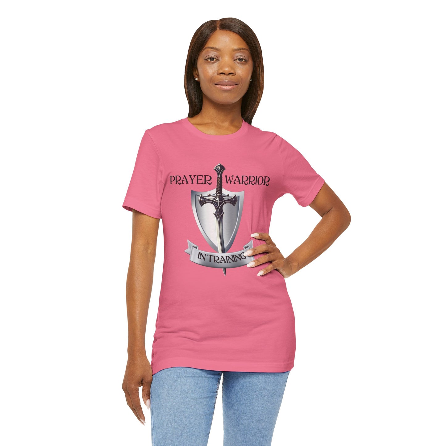 Prayer Warrior in Training - Unisex Jersey Short Sleeve Tee