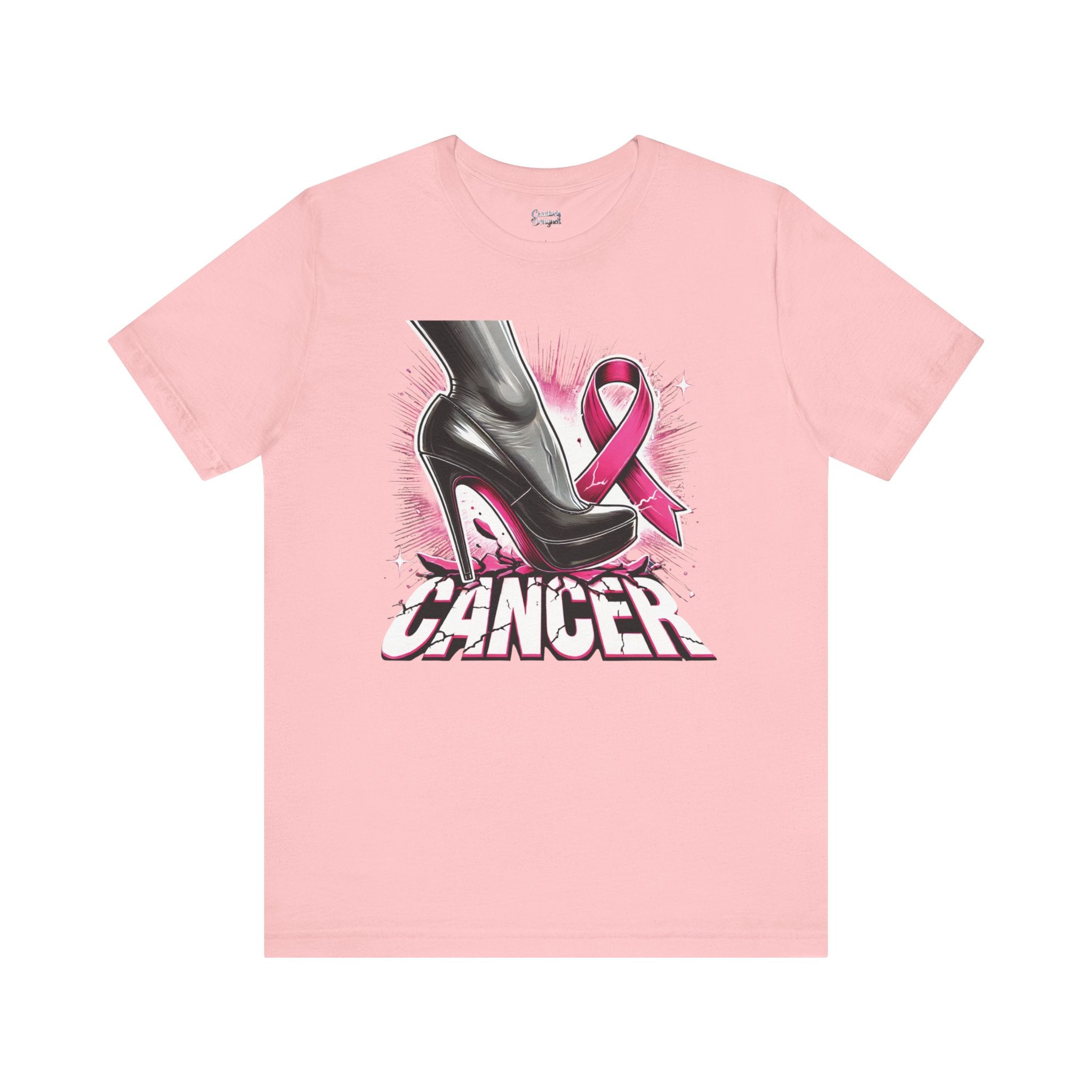 Stepping on Cancer - Unisex Jersey Short Sleeve Tee