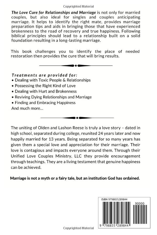 The Love Cure for Relationships & Marriage: A Resourceful Guide for Singles & Couples - Creatively Designed Shop