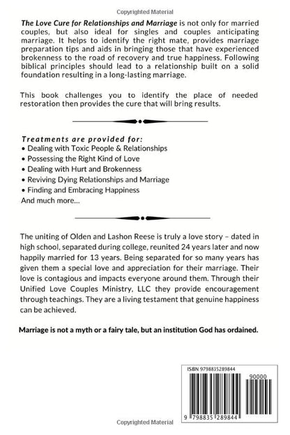 The Love Cure for Relationships & Marriage: A Resourceful Guide for Singles & Couples - Creatively Designed Shop