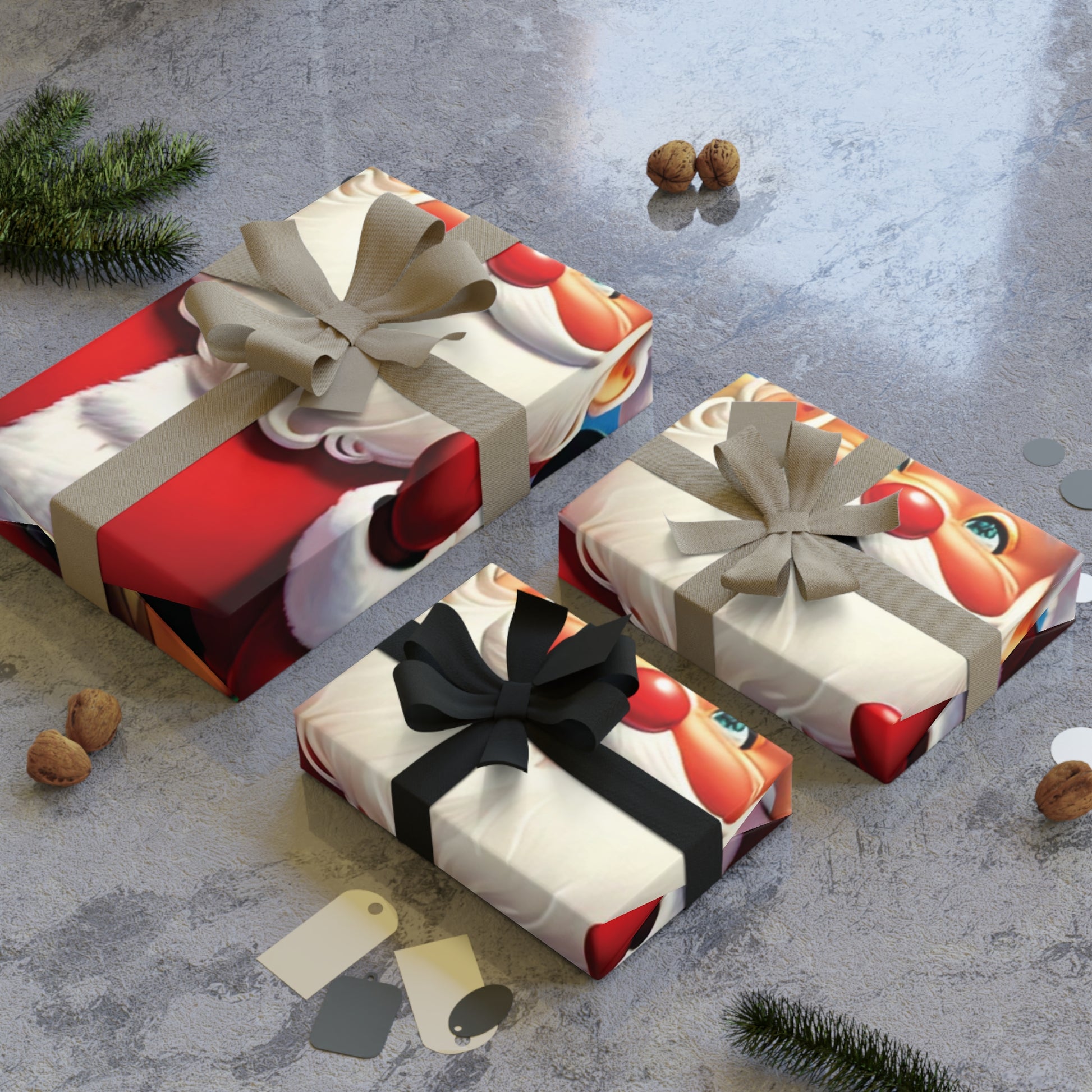 Christmas Cartoon Characters - Gift Wrapping Paper Rolls, 1pc - Creatively Designed Shop