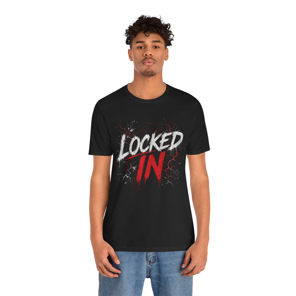 Locked In (Red) - Jersey Short Sleeve Tee