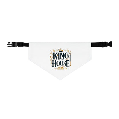 King of the House - Pet Bandana Collar - Creatively Designed Shop