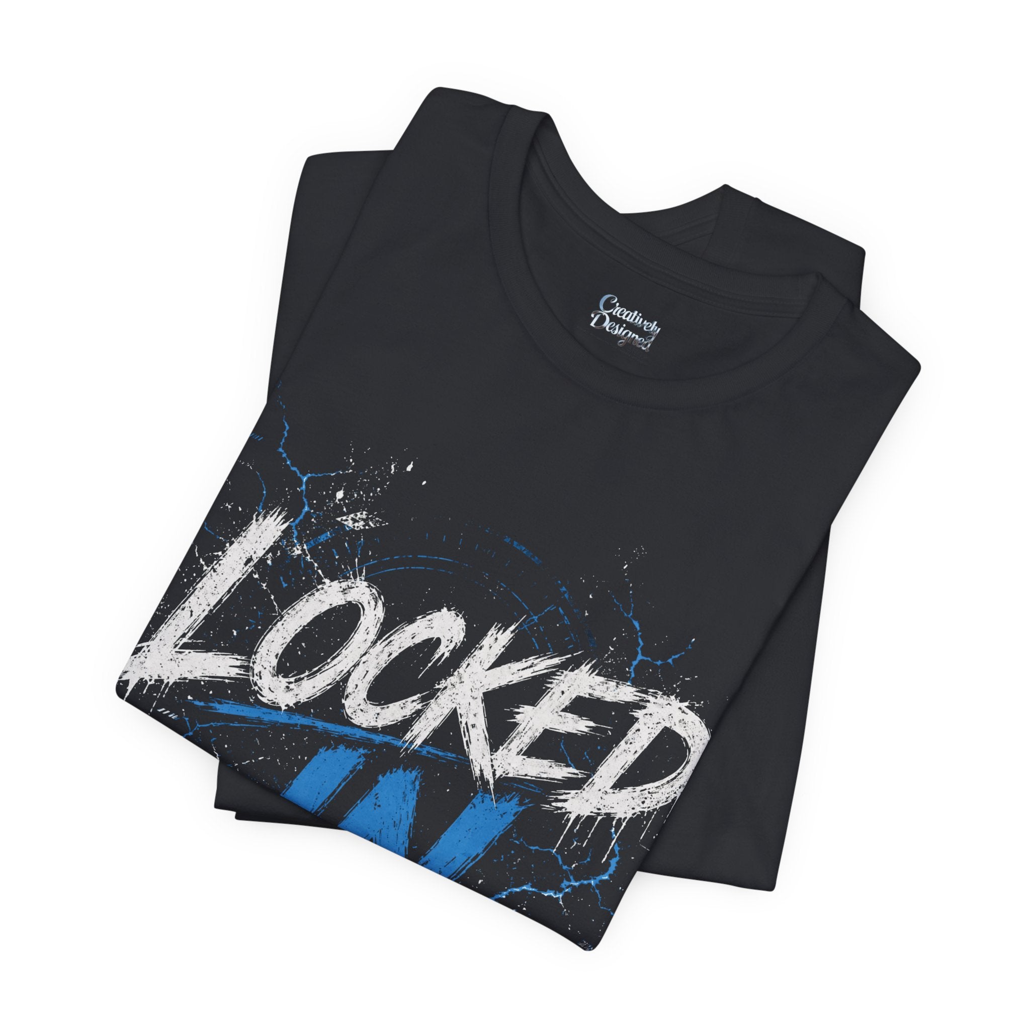 Locked In (Blue) - Jersey Short Sleeve Tee