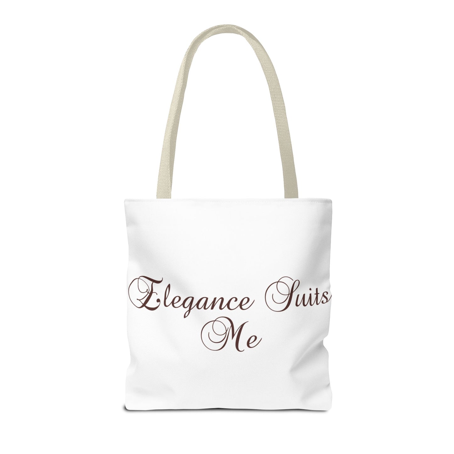 "Elegance Suits Me" (Purple) - Tote Bag (AOP)