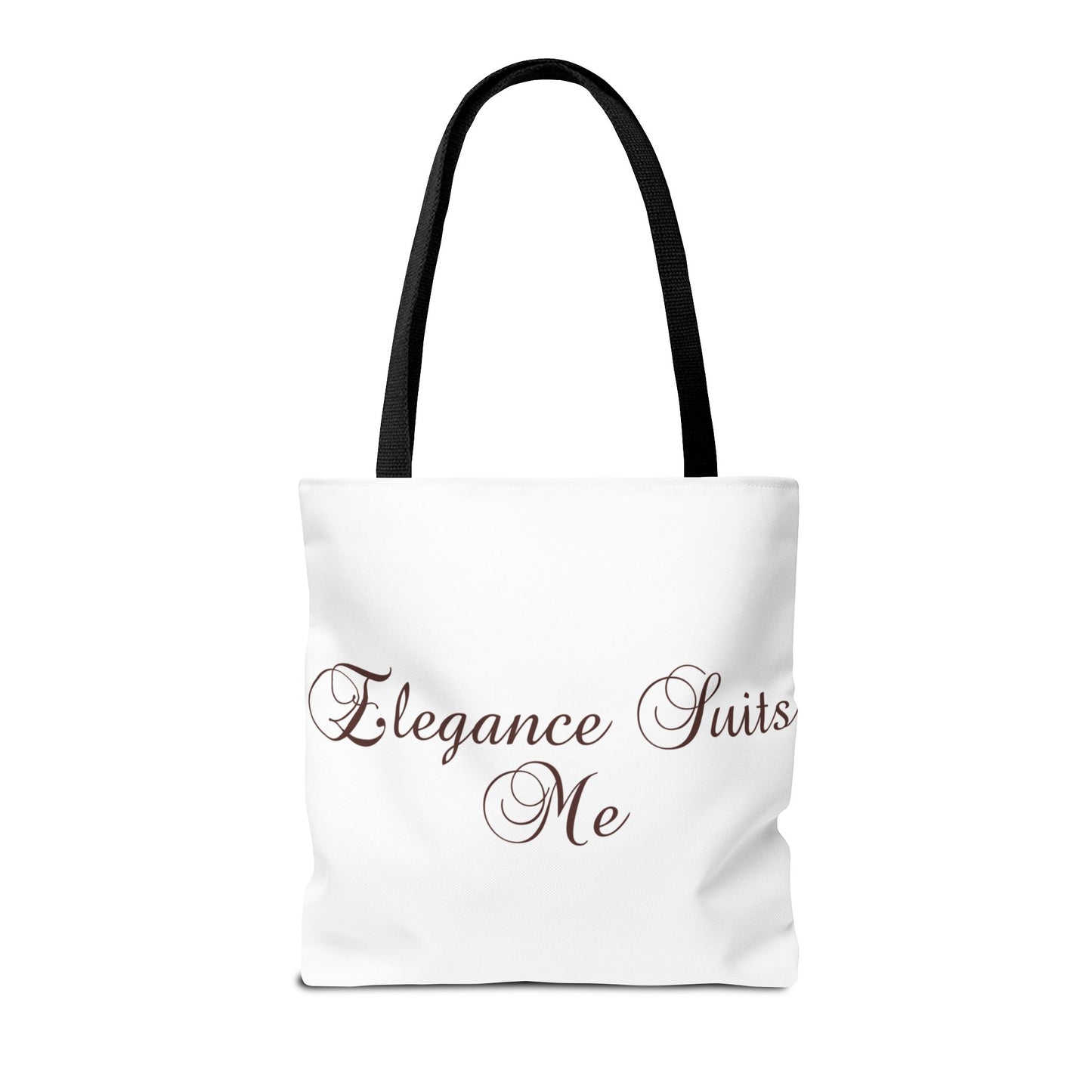 "Elegance Suits Me" (Purple) - Tote Bag (AOP)