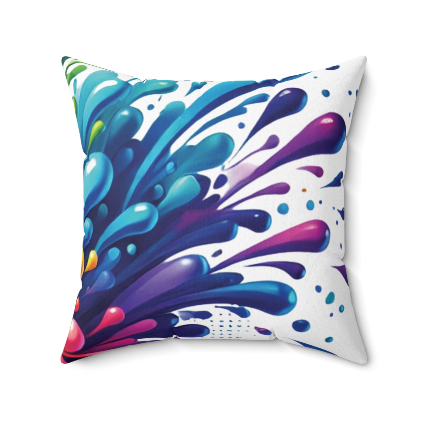 Color Splash - Spun Polyester Square Pillow
