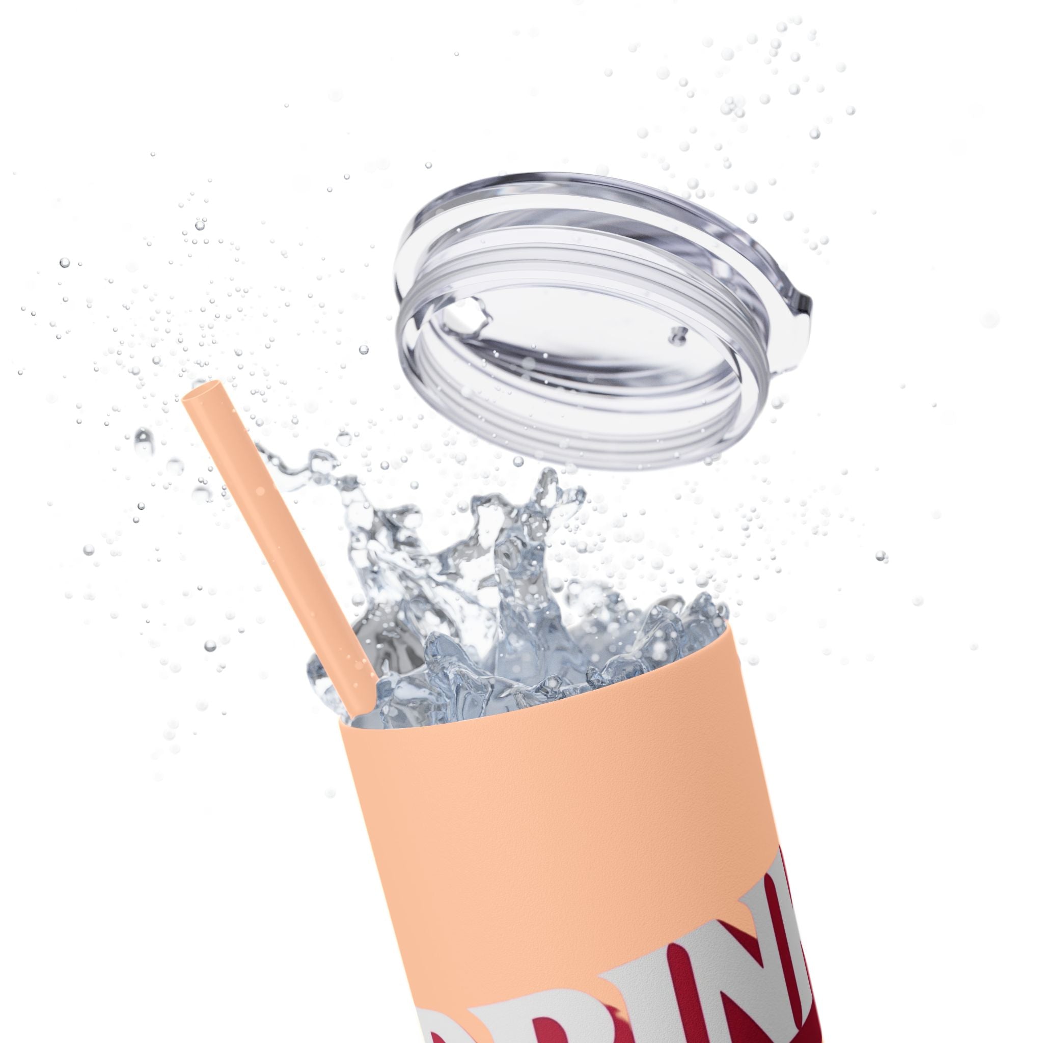 Drink Like A Boss - Skinny Tumbler with Straw, 20oz