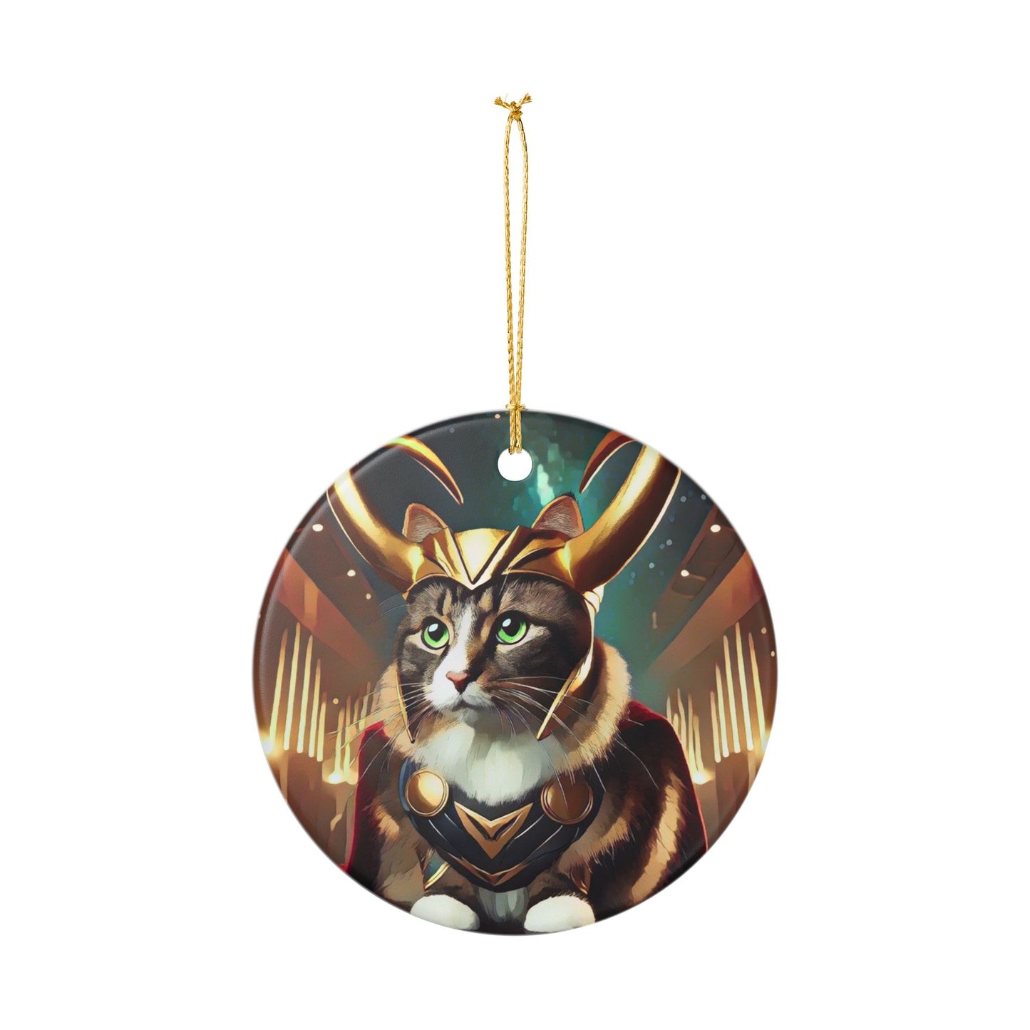 "A Very Loki Christmas" - Ceramic Decoration Ornament, (1pc)