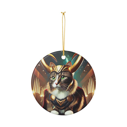 "A Very Loki Christmas" - Ceramic Decoration Ornament, (1pc)