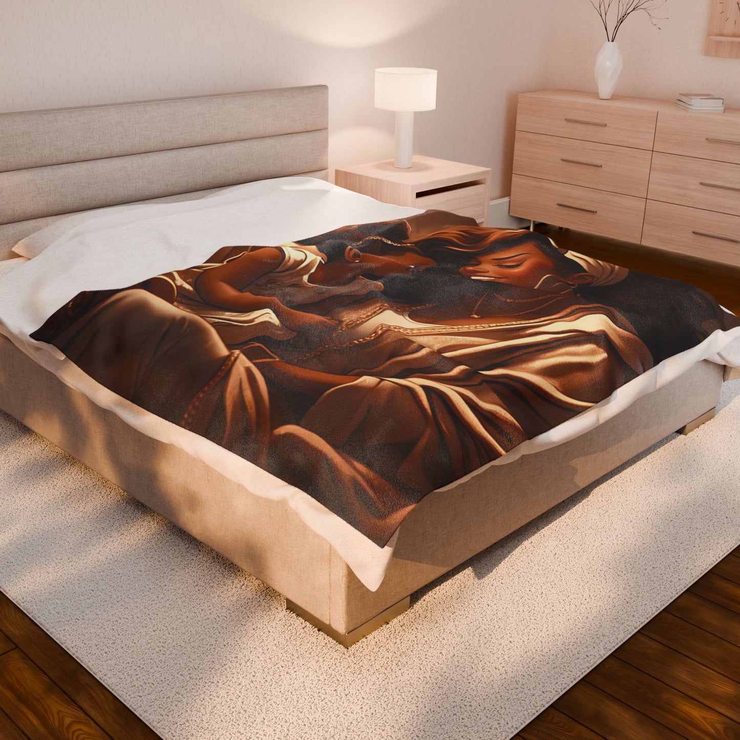 A Mother's Love - Velveteen Plush Blanket