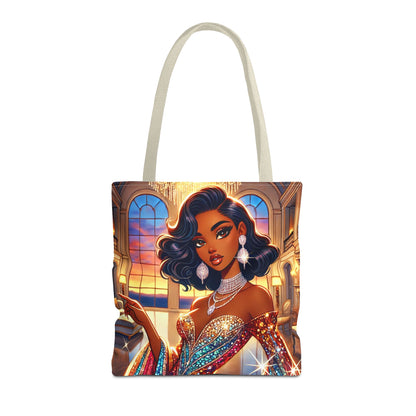 "Elegance Suits Me" (Hazel) - Tote Bag (AOP)