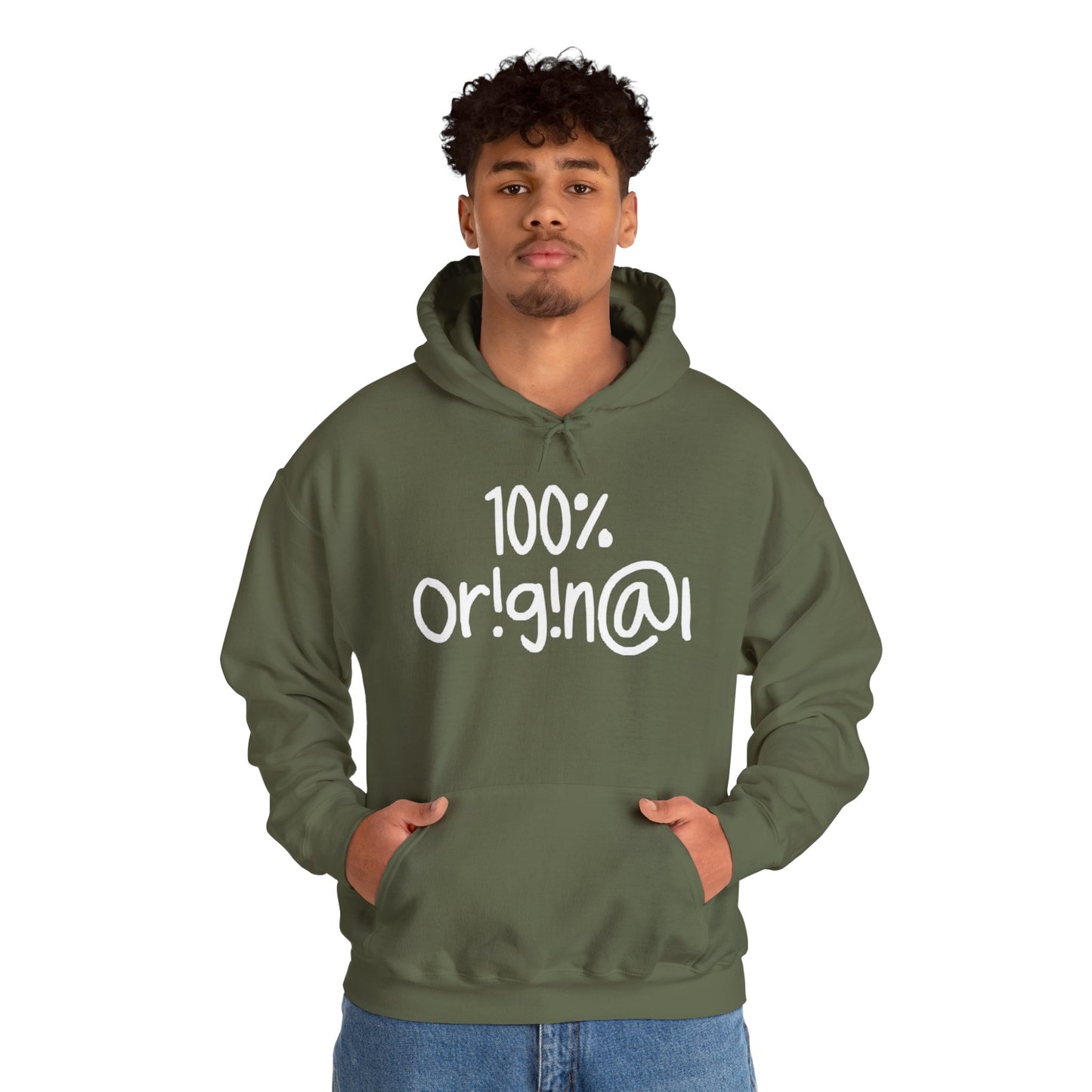 "100% Or!g!n@l" - Unisex Heavy Blend™ Hooded Sweatshirt