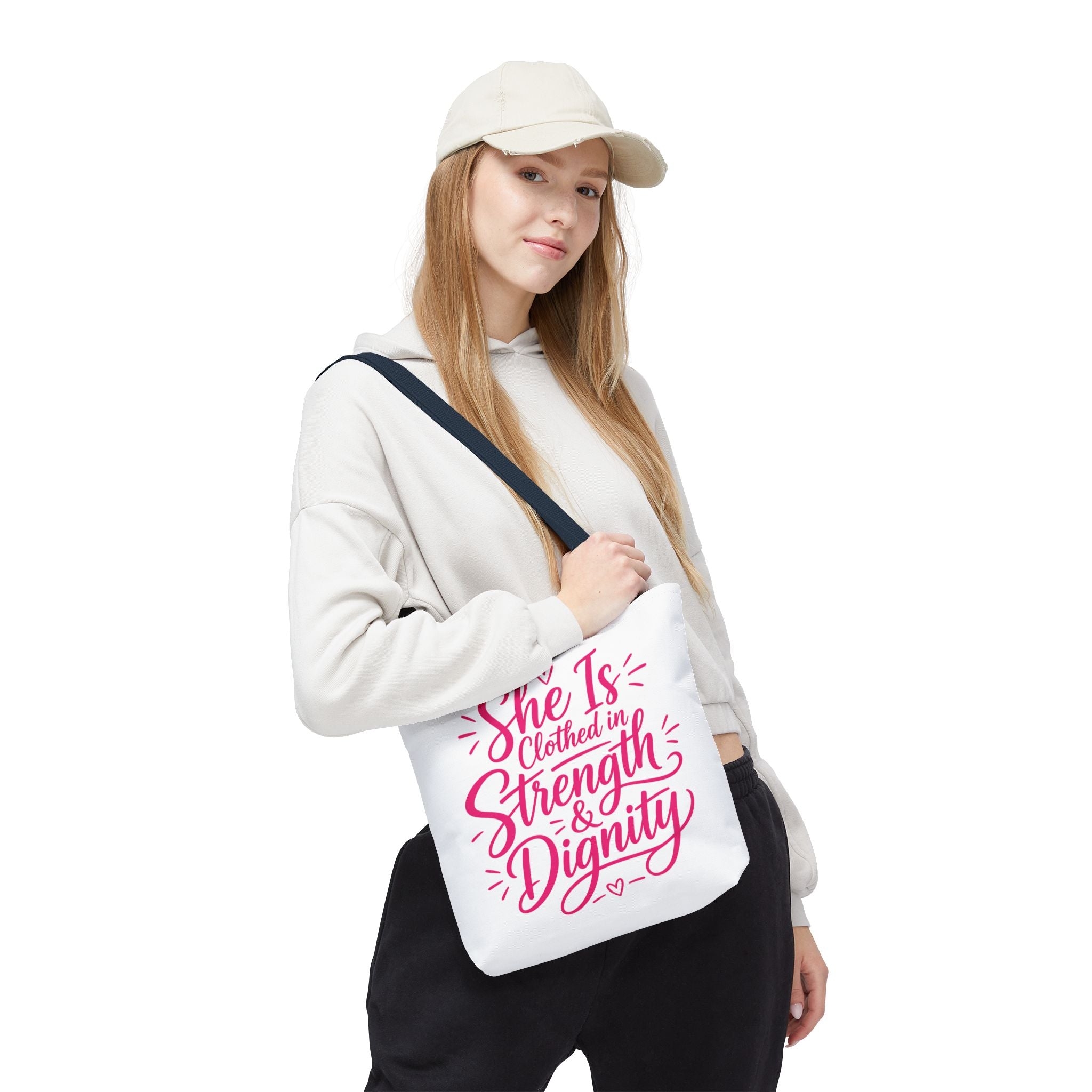She Is Clothed in Strength & Dignity - Tote Bag