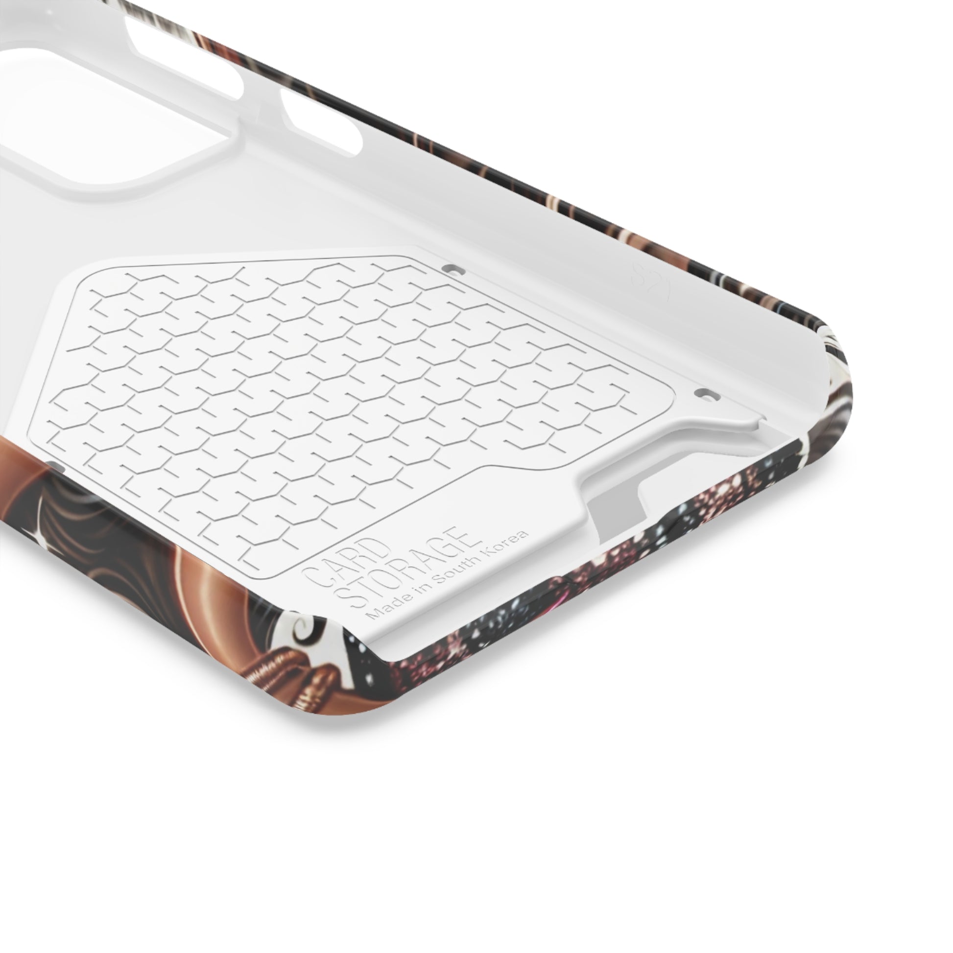 "Beautiful" - Phone Case With Card Holder - Creatively Designed Shop